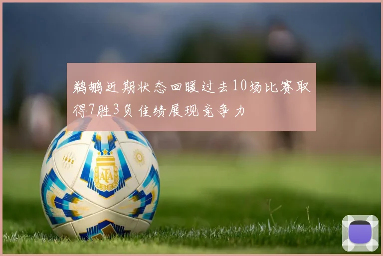 鹈鹕近期状态回暖过去10场比赛取得7胜3负佳绩展现竞争力